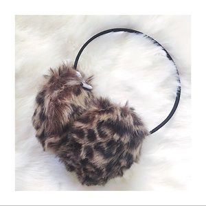 NWOT Aldo Faux Fur Leopard Ear Muffs